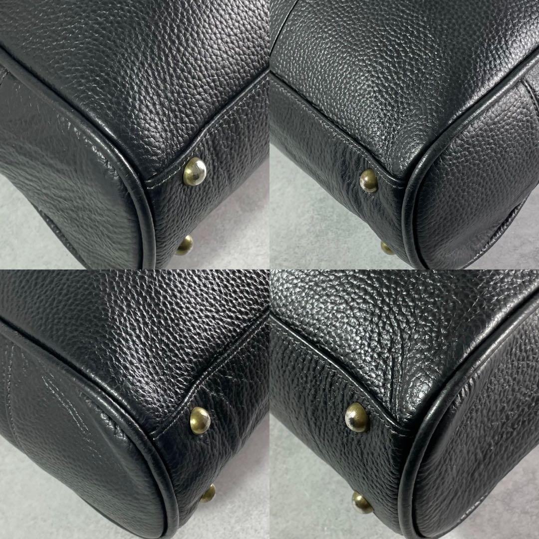 トフアンドロードストーン ルーフボタン トートバッグ ビジネス 本革 ブラック