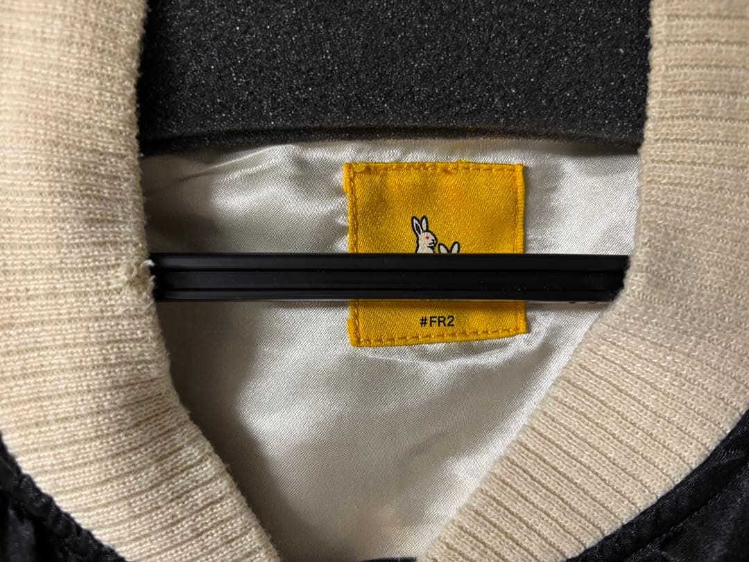 愚*者様 FR2●スカジャン●スーベニア●サテン●Lサイズ●リバーシブル●定番