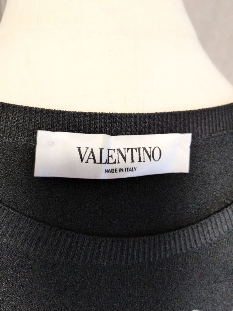 【VALENTINO】ホワイトレースが素敵なビスコースジャージーワンピース☆