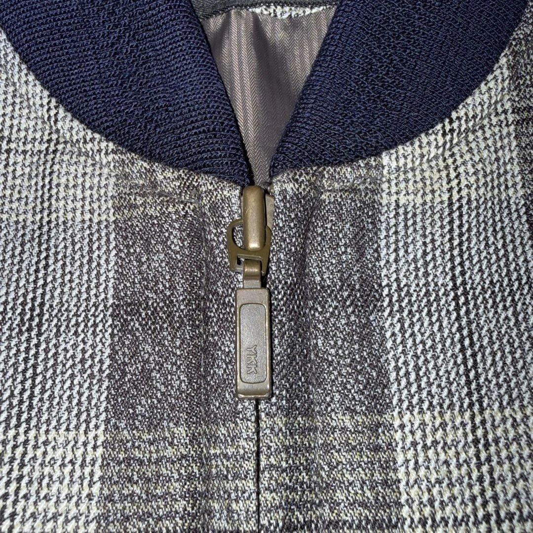 ス*ル様 90s OLD Stüssy チェック柄 ジップジャケット L 刺繍ロ