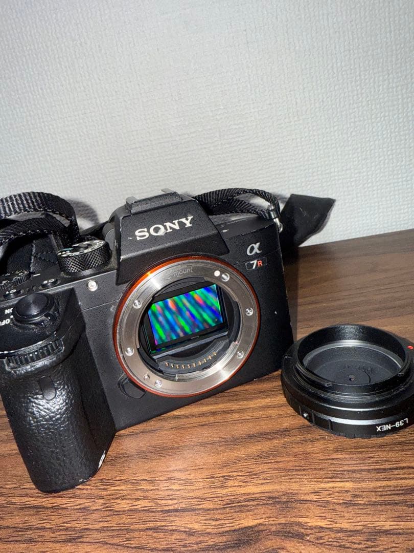 ［ジャンク品］SONY α7rⅲ バッテリー2個 チャージャー　フィルム調レンズ