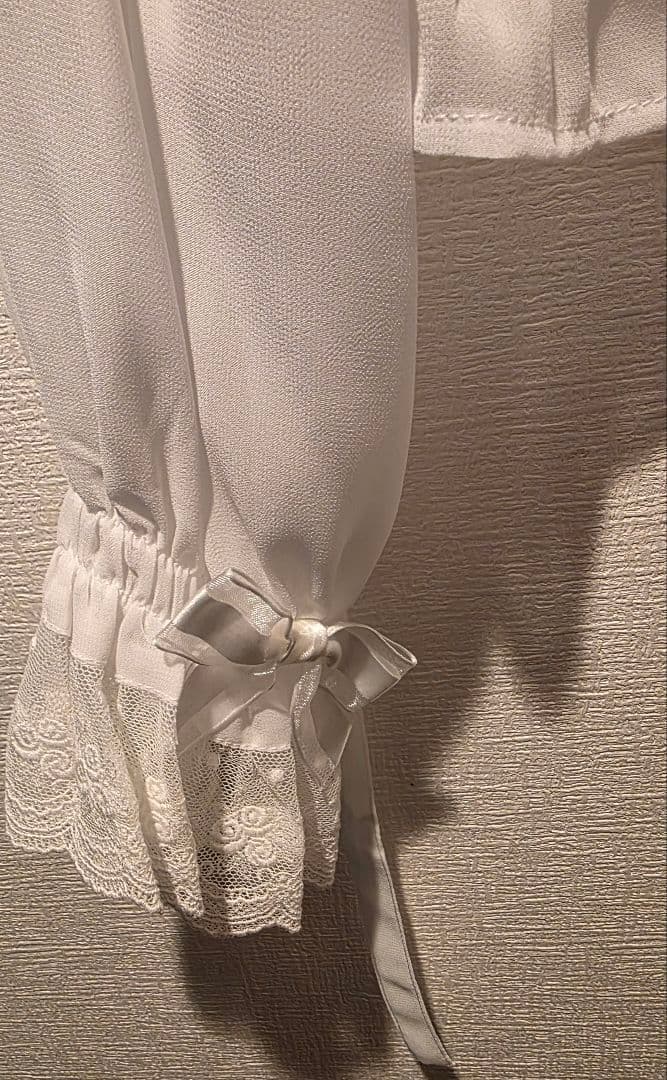 ベイビーザスターズシャインブライト シフォンベビードールブラウス オフ白 難あり