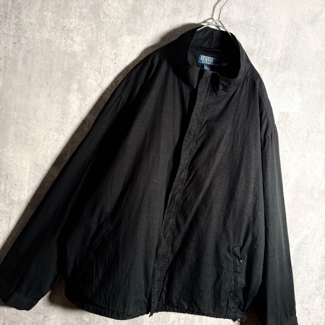 ⭐️希少⭐️ラルフローレン ジップアップブルゾン XXL 90s ririジップ 黒