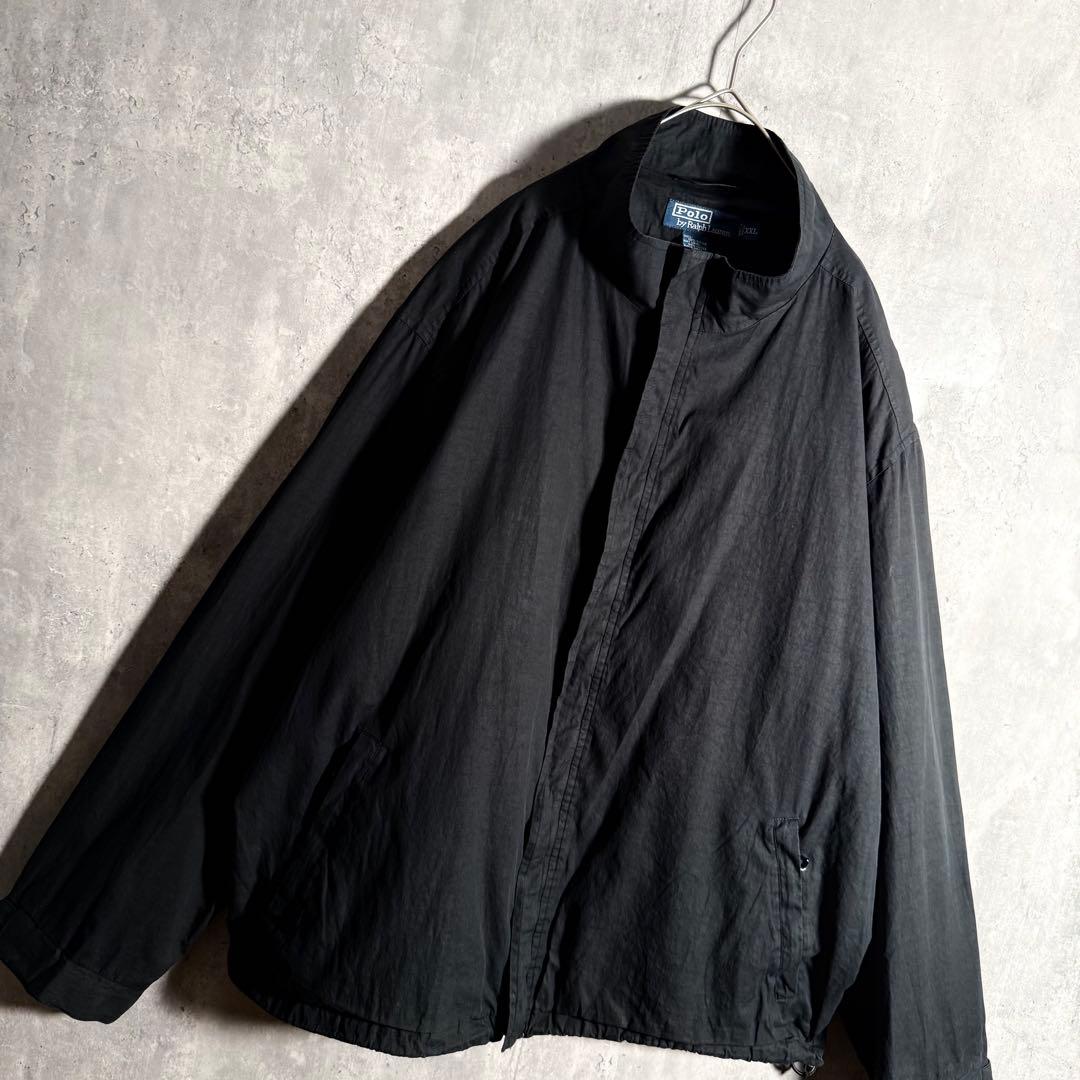 ⭐️希少⭐️ラルフローレン ジップアップブルゾン XXL 90s ririジップ 黒