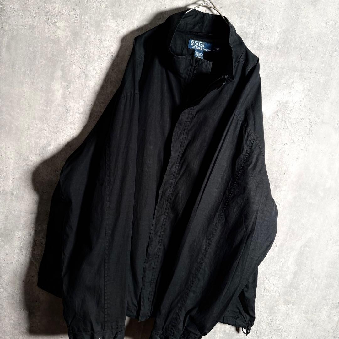 ⭐️希少⭐️ラルフローレン ジップアップブルゾン XXL 90s ririジップ 黒
