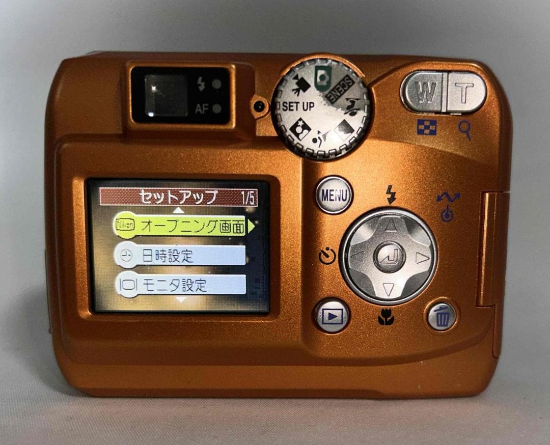 【外装美品/動作確認済】Nikon CoolPix E4100 オレンジ SD付