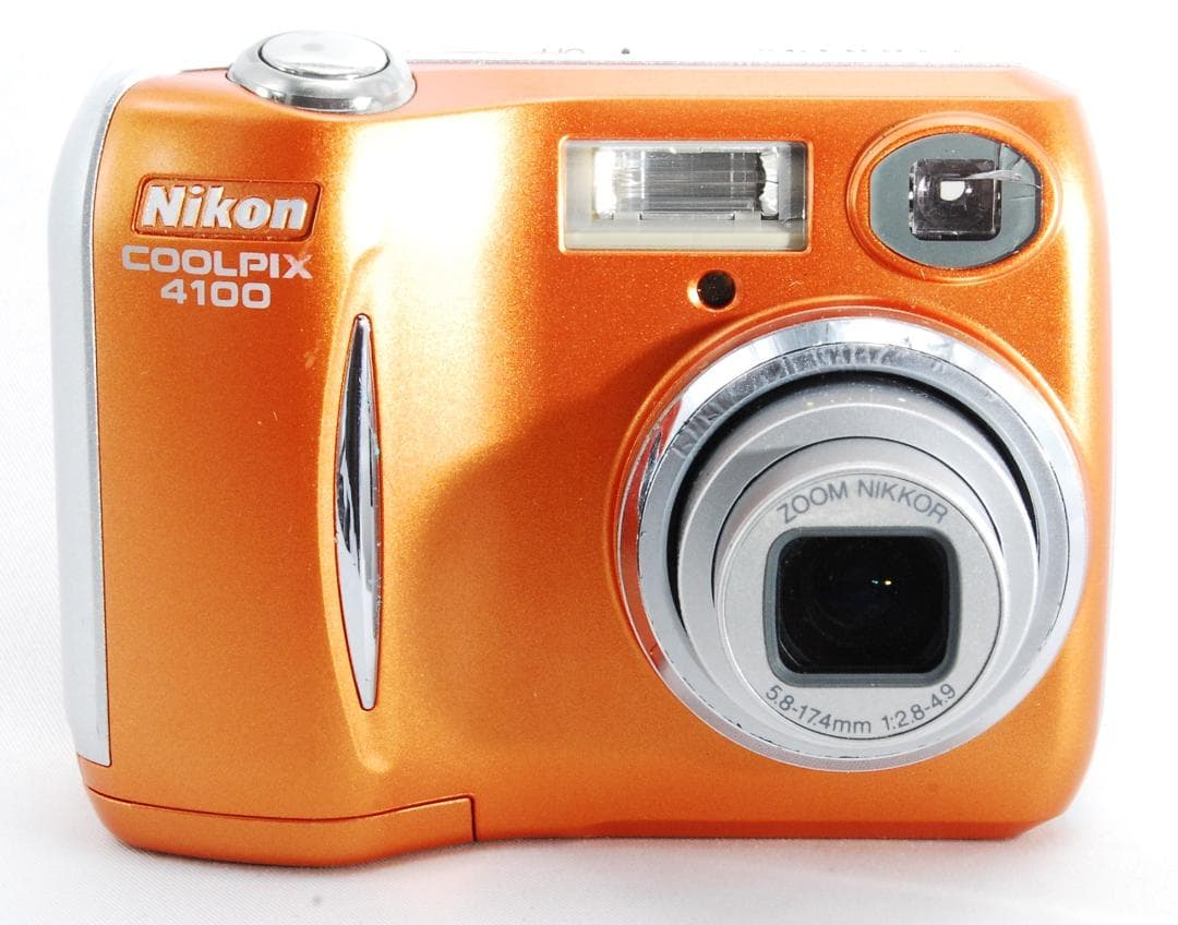 【外装美品/動作確認済】Nikon CoolPix E4100 オレンジ SD付