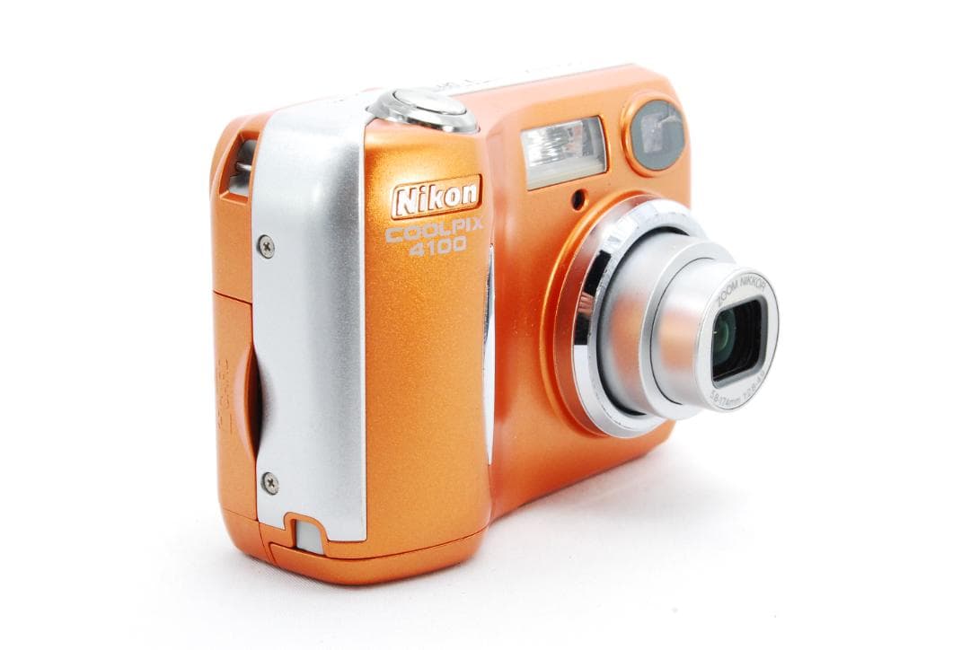 【外装美品/動作確認済】Nikon CoolPix E4100 オレンジ SD付