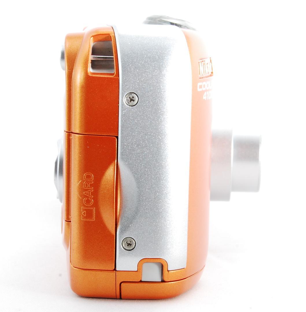 【外装美品/動作確認済】Nikon CoolPix E4100 オレンジ SD付
