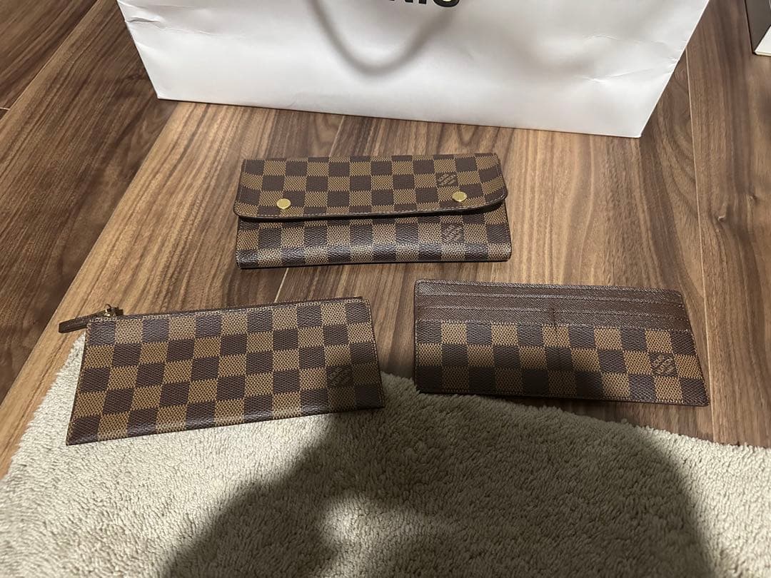 ルイヴィトン　ダミエ　長財布 ブラウン・ベージュ