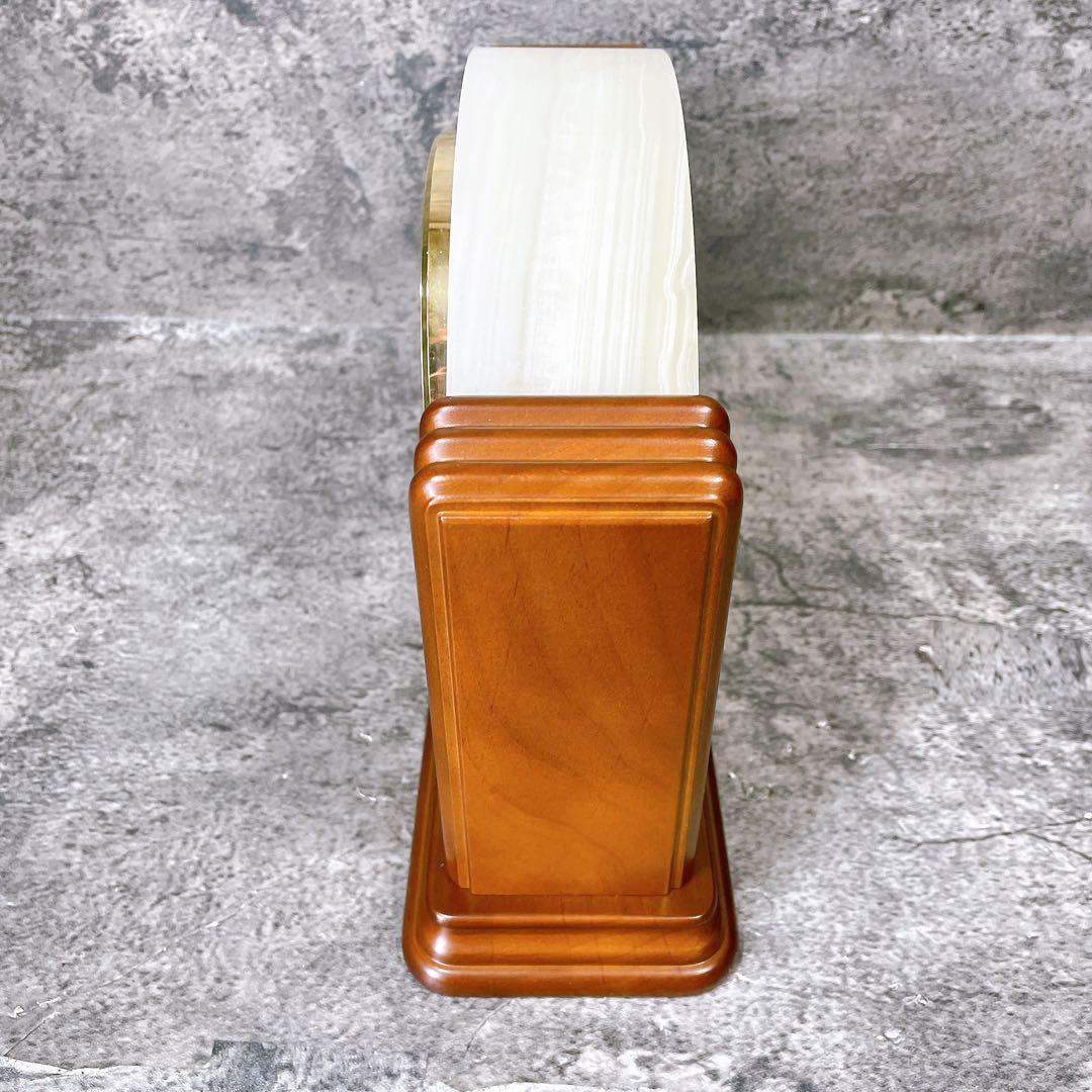 希少　美品　高級　CITIZEN クォーツ置時計 大理石