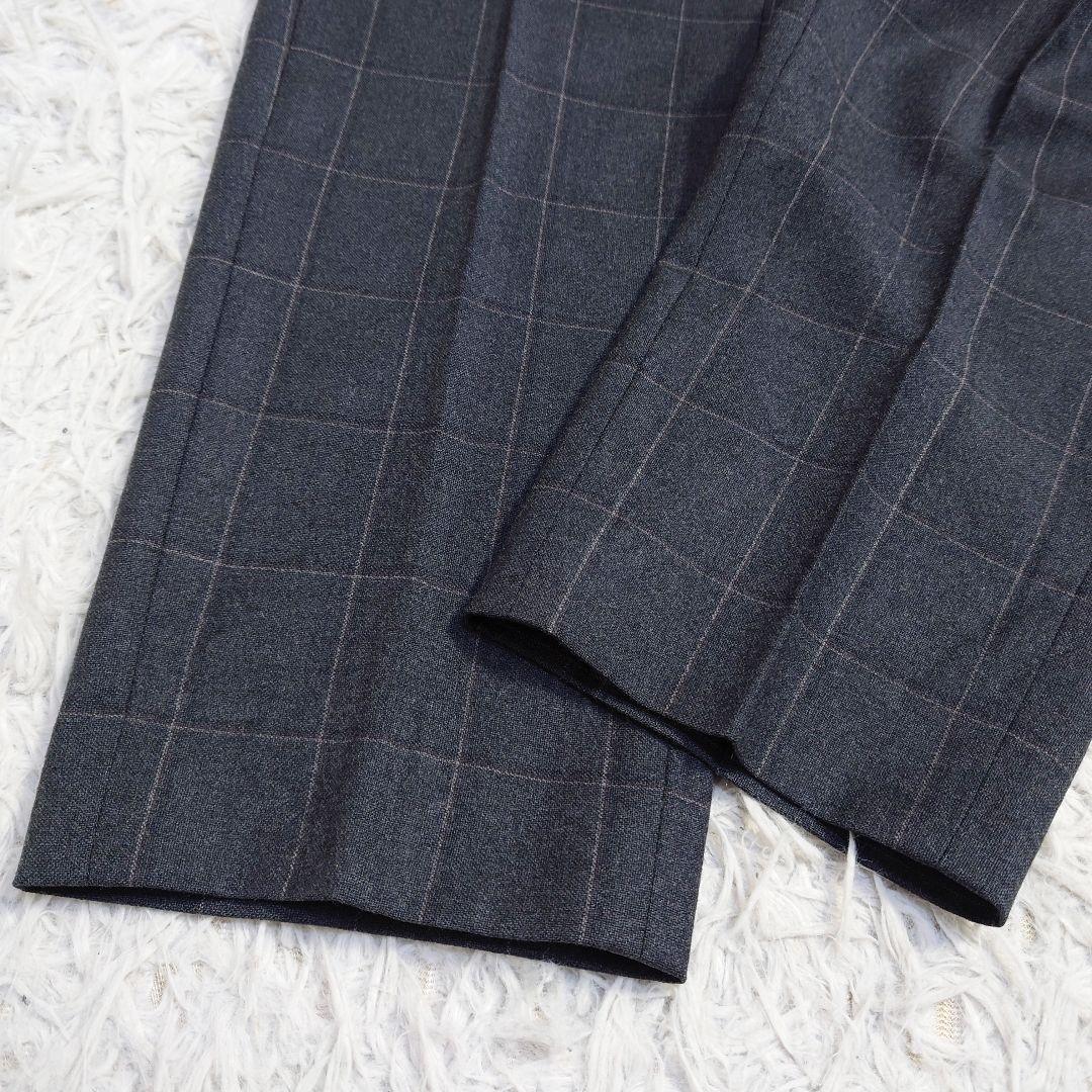ザスーツカンパニー✕レダ　パンツスーツ　イタリア製生地　グレー　チェック　38