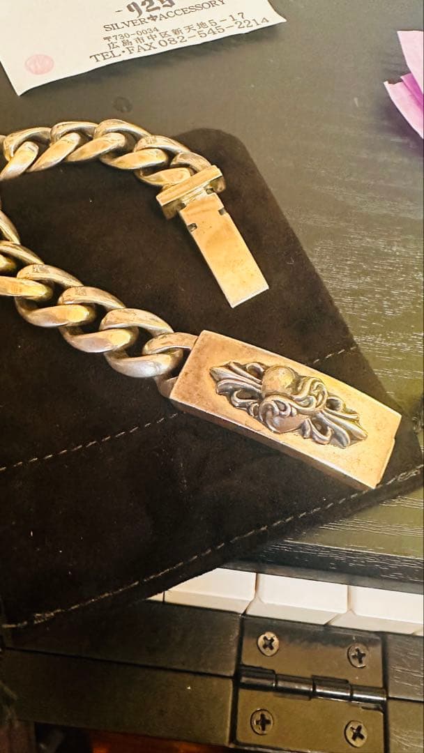 クロムハーツ/Chrome Hearts フローラルハートidブレス