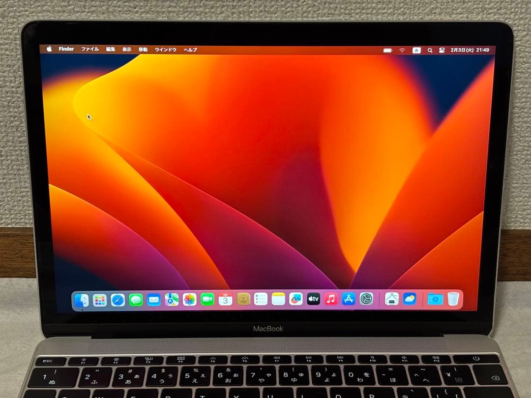 MacBook 12インチ　A1534 256GB Retina SSD