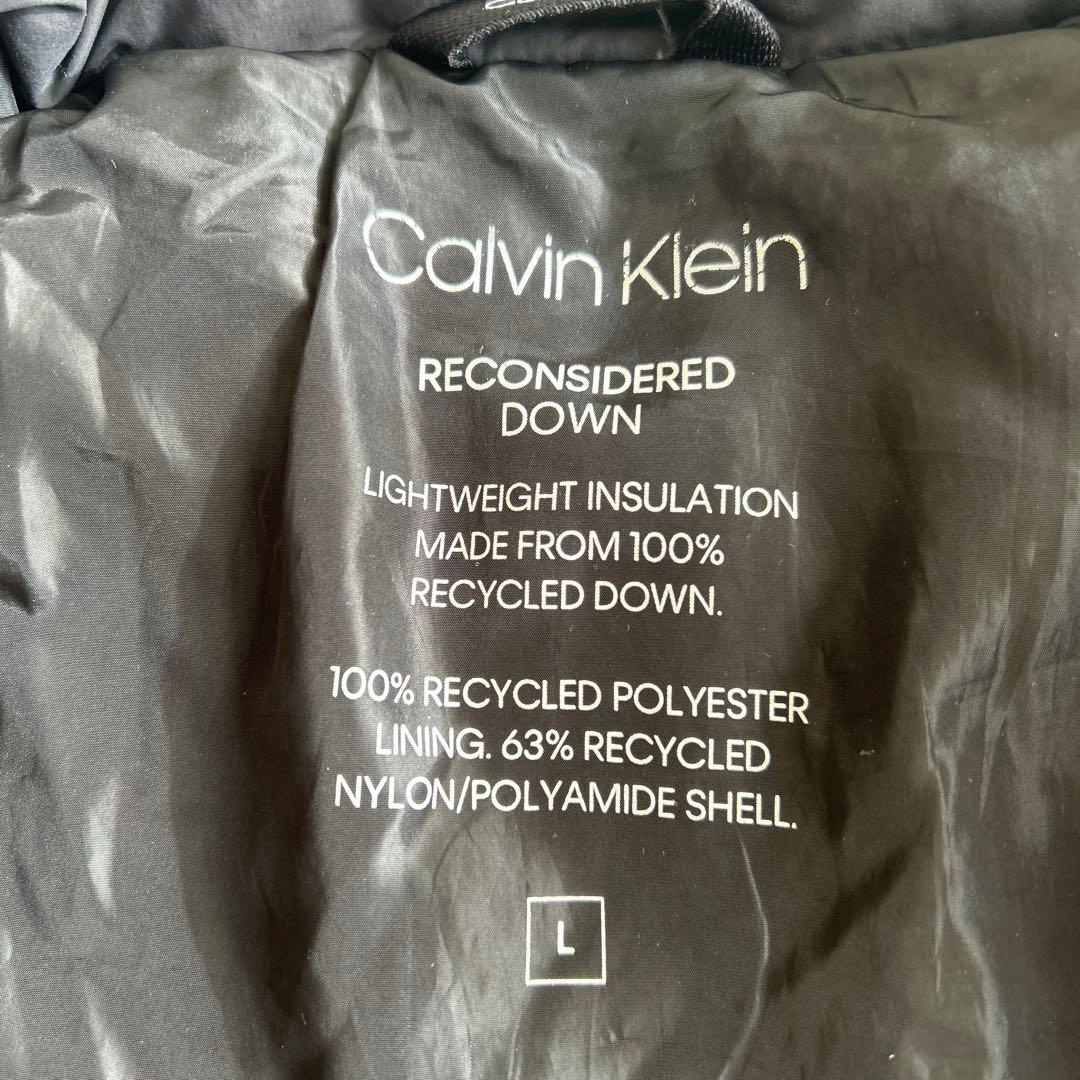 カルバンクライン ダウンジャケット ブラック ビッグロゴ ダウン フェザー 近年