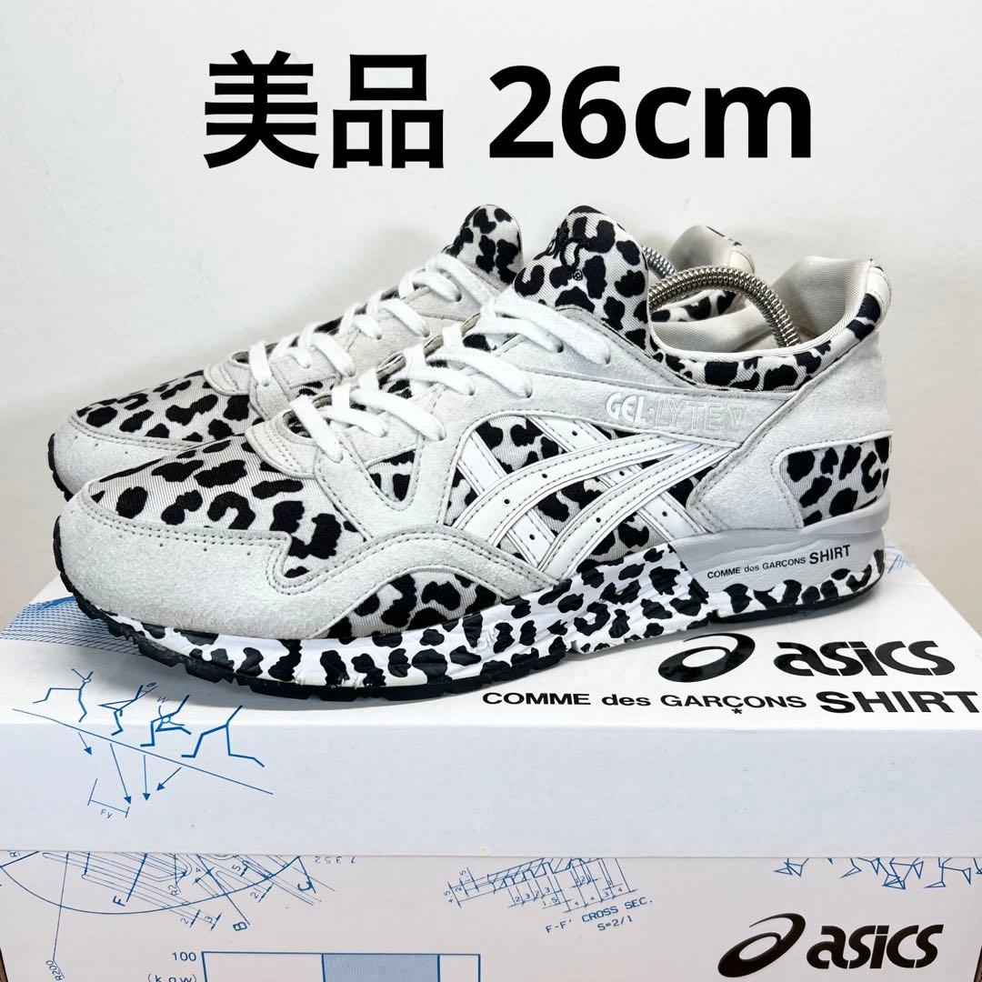 テツ 美品 アシックス コムデギャルソンシャツ ゲルライト5 レオパード