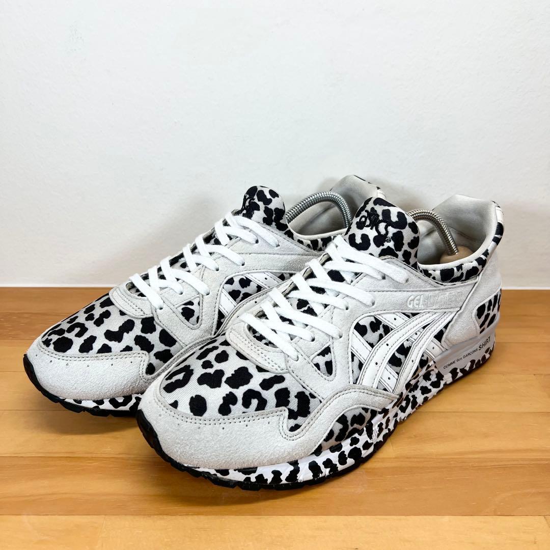 テツ 美品 アシックス コムデギャルソンシャツ ゲルライト5 レオパード