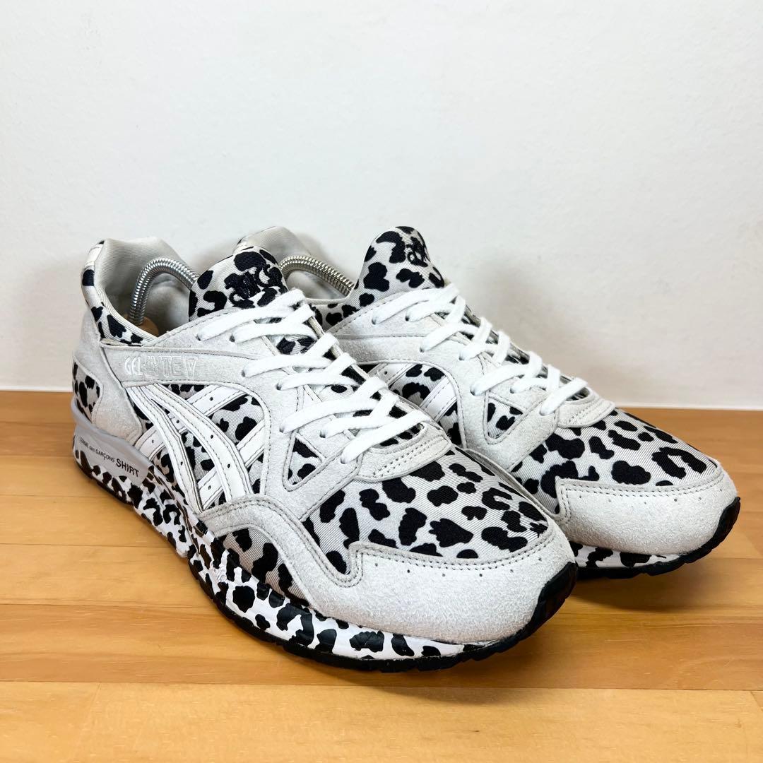 テツ 美品 アシックス コムデギャルソンシャツ ゲルライト5 レオパード