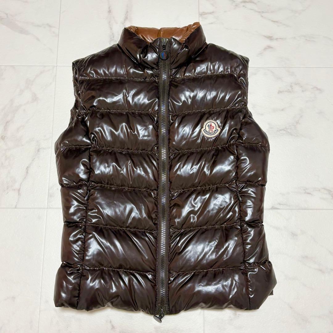 【極美品】モンクレール ダウンベスト ブラウン 00 GHANY ガーニー