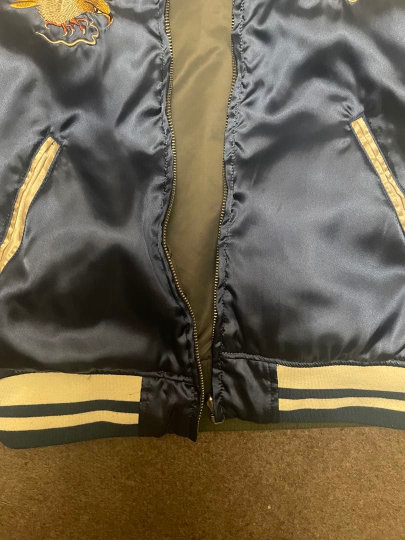 ALPHA INDUSTRIES スカジャン 日本刺繍 リバーシブル MA1 M