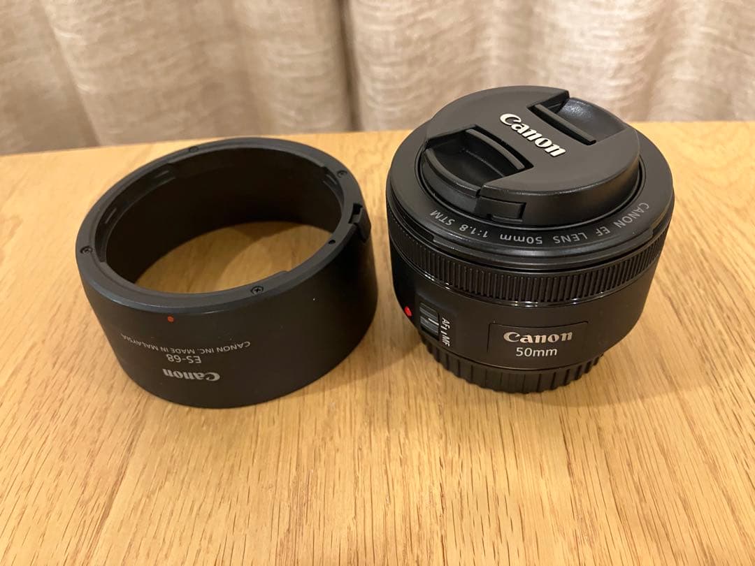 Canon EF 50mm F1.8 STM フード付き