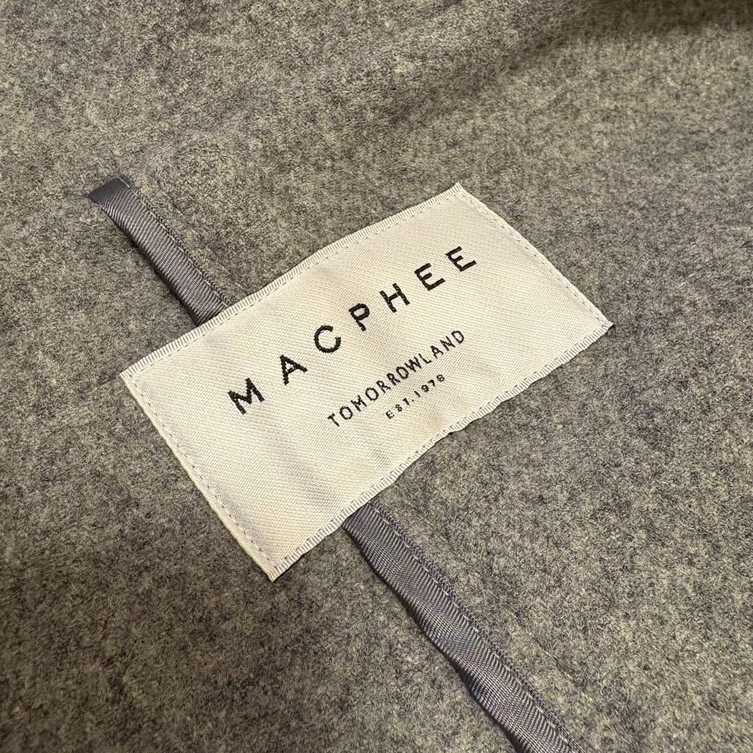 新品 MACPHEE マカフィー　トゥモローランド ダッフルコート　グレー　36