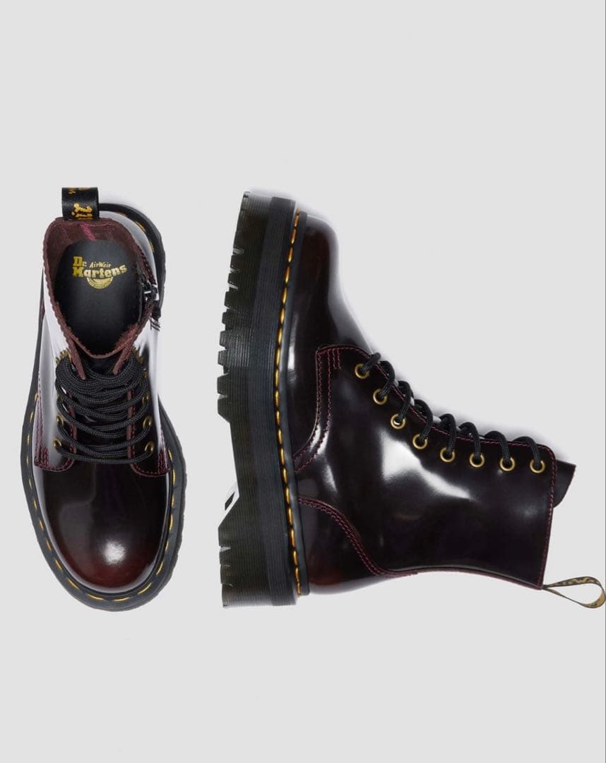 Dr. Martens バーガンディ JADON 8 ホールブーツ