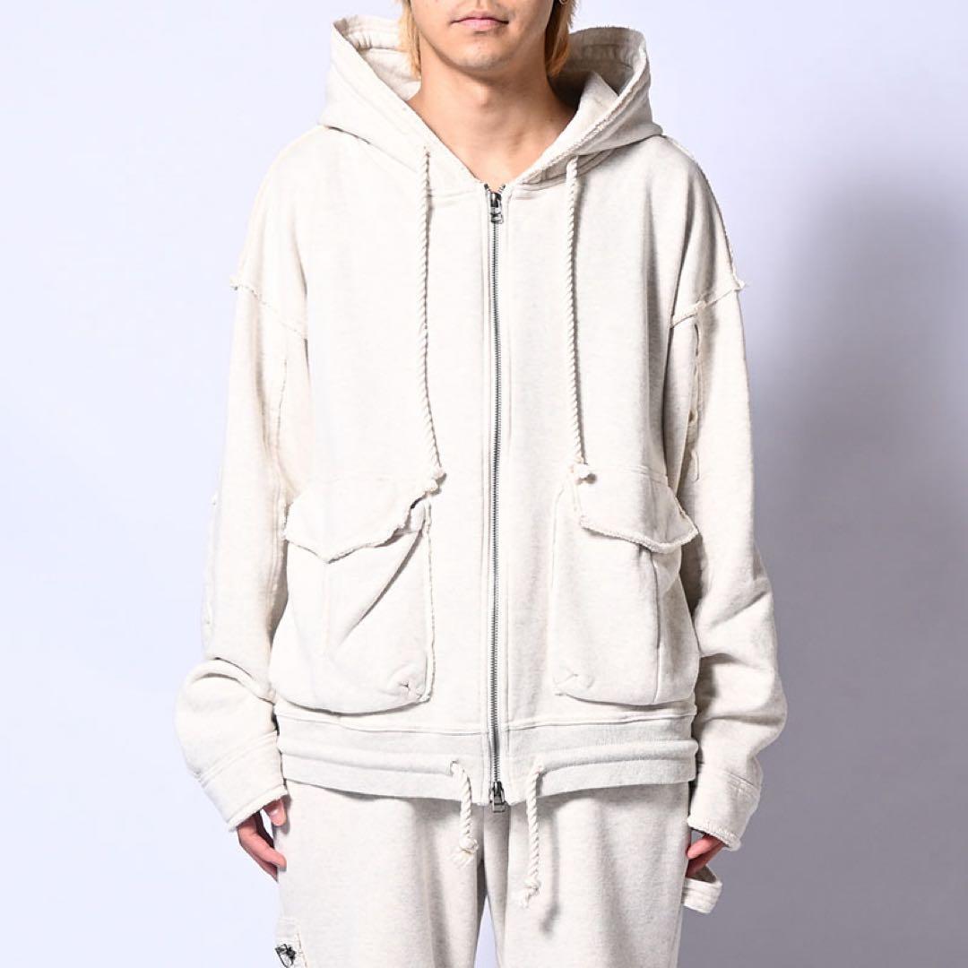 y*u様 KOOI kooi ホワイト　白　パーカー