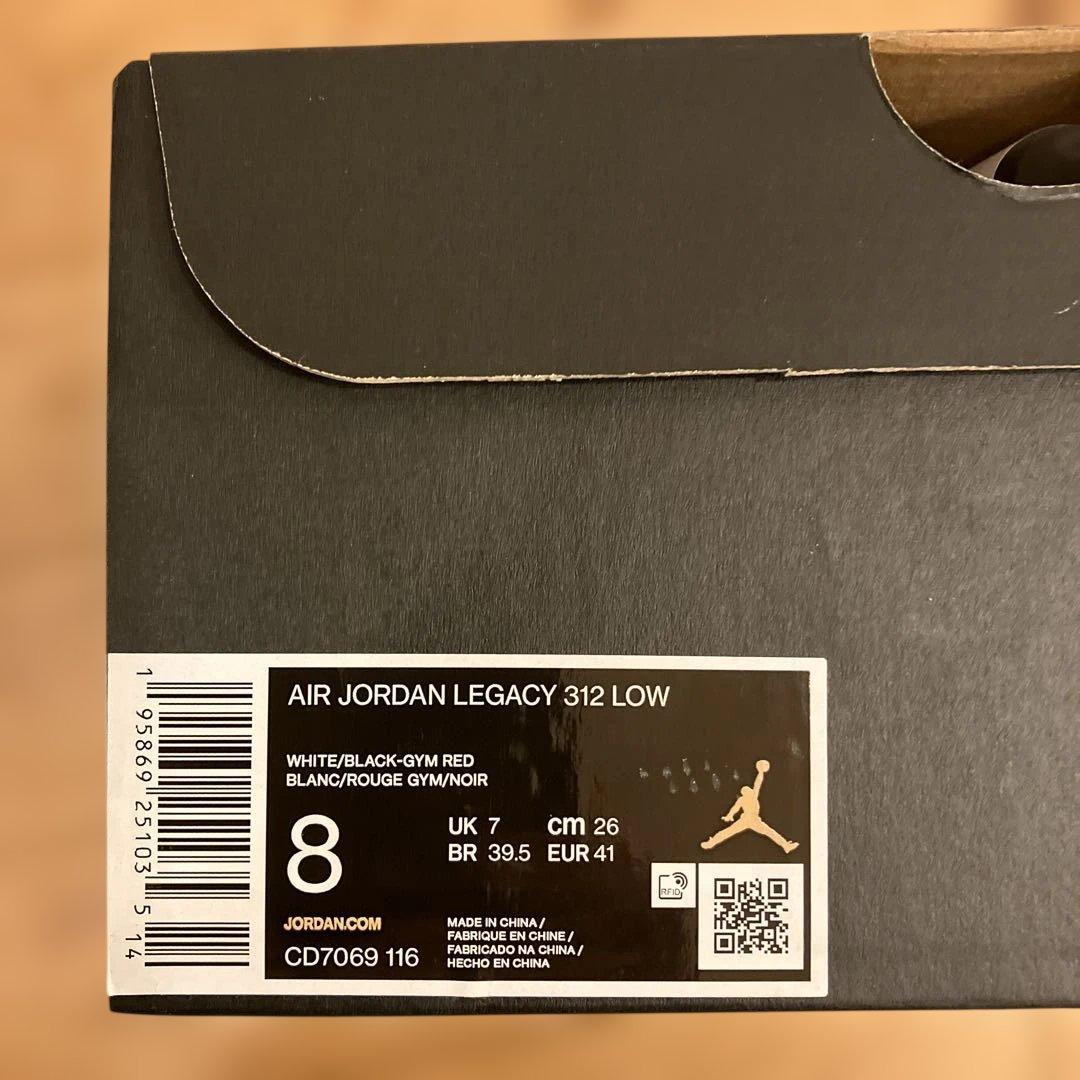 【新品】Air Jordan legacy 312 low 26cm