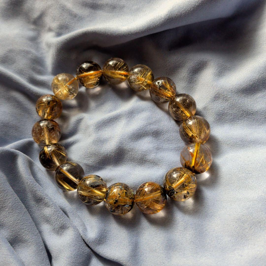 太陽放射ルチルクォーツ ブレスレット