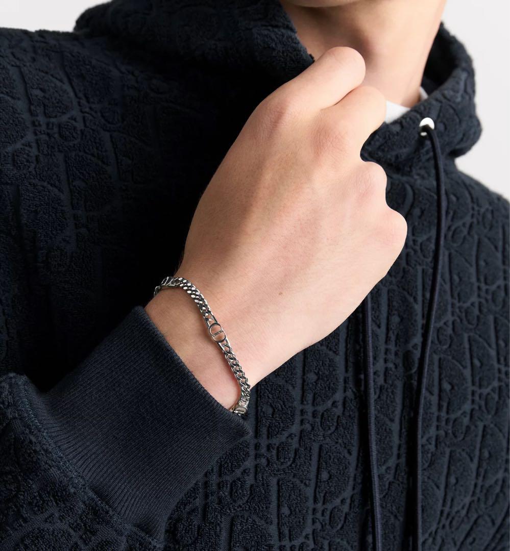 CD Icon チェーンリンク ブレスレット シルバー