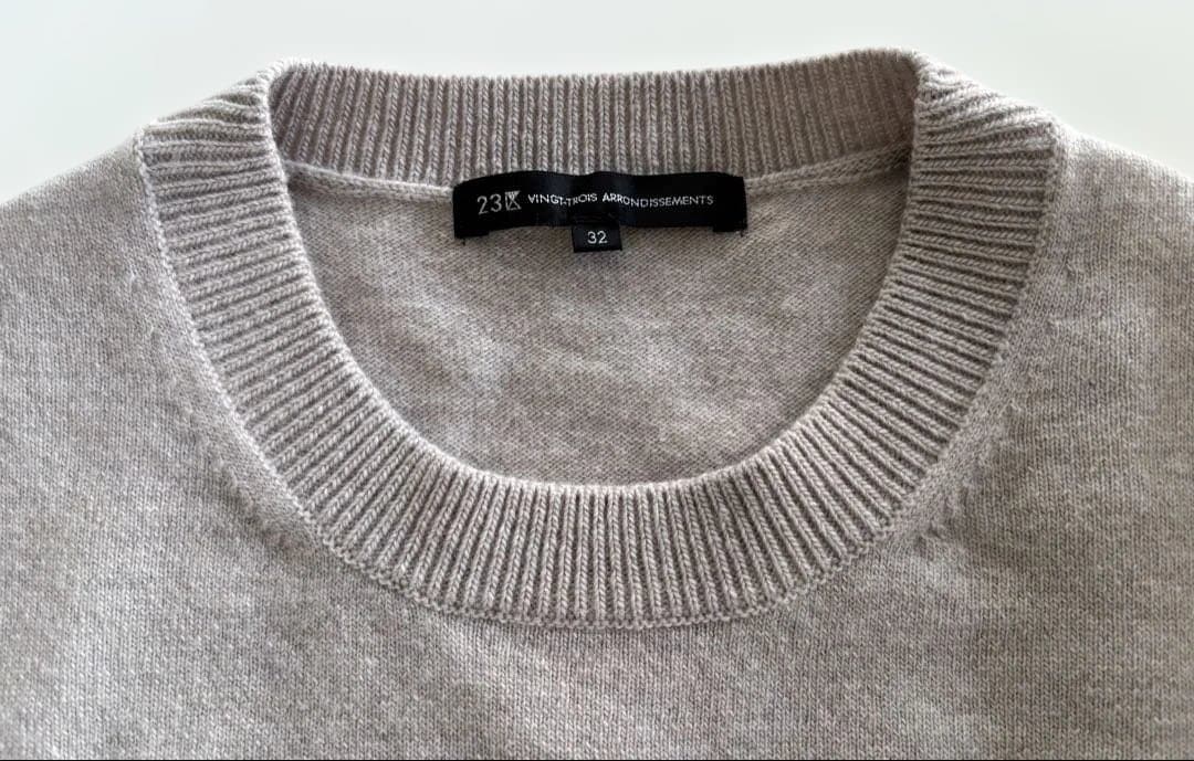23区 小さいサイズ ニット 32 レター　ロゴ　セーター　2024
