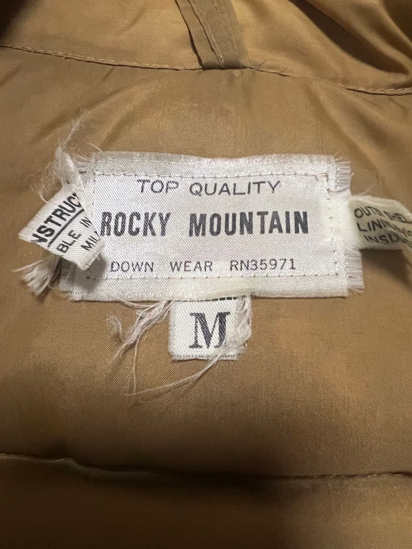 rocky mountain 70s ダウンベスト 珍品