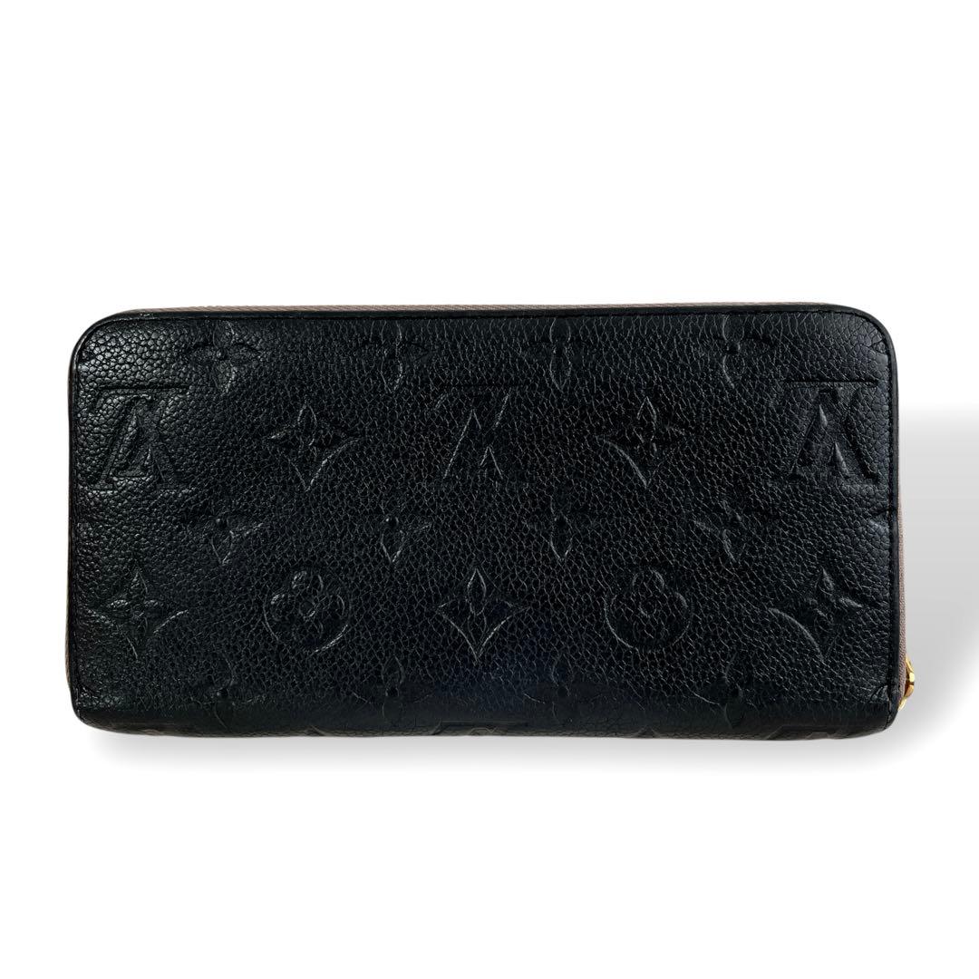 ルイヴィトン　長財布　ジッピーウォレット　モノグラム　アンプラント　黒
