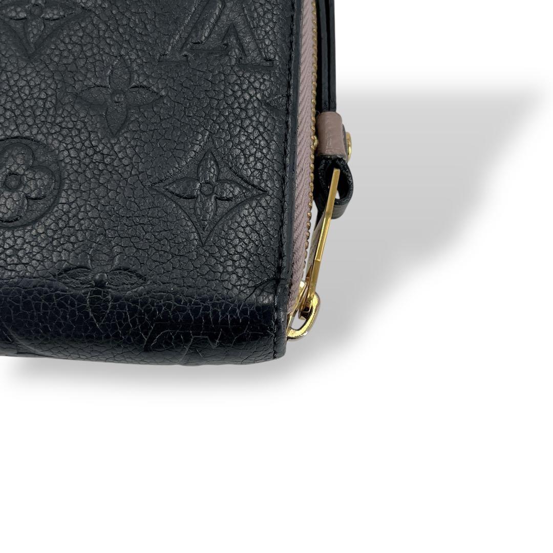 ルイヴィトン　長財布　ジッピーウォレット　モノグラム　アンプラント　黒