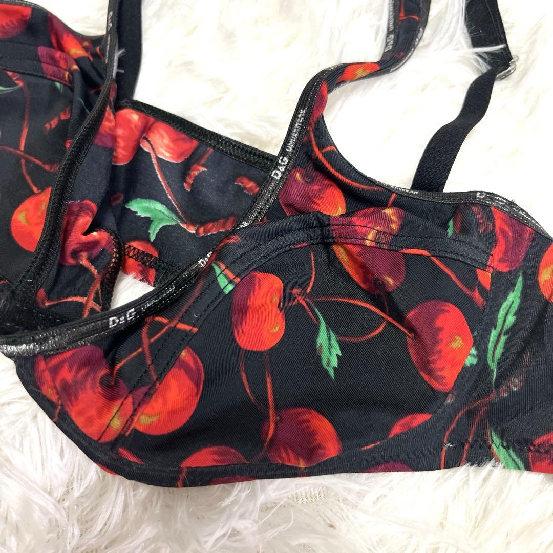 D&G ドルチェ&ガッバーナ　チェリー柄ブラレット　新品未使用　S レア