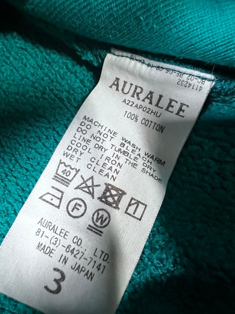 美品　AURALEE 22aw スウェット 3 メンズ トレーナー