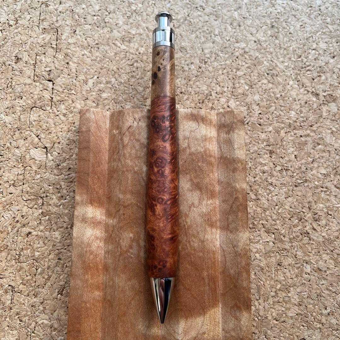 工房楔　花梨紅白　ペンシル楔0.5 花梨瘤紅白　野原工芸