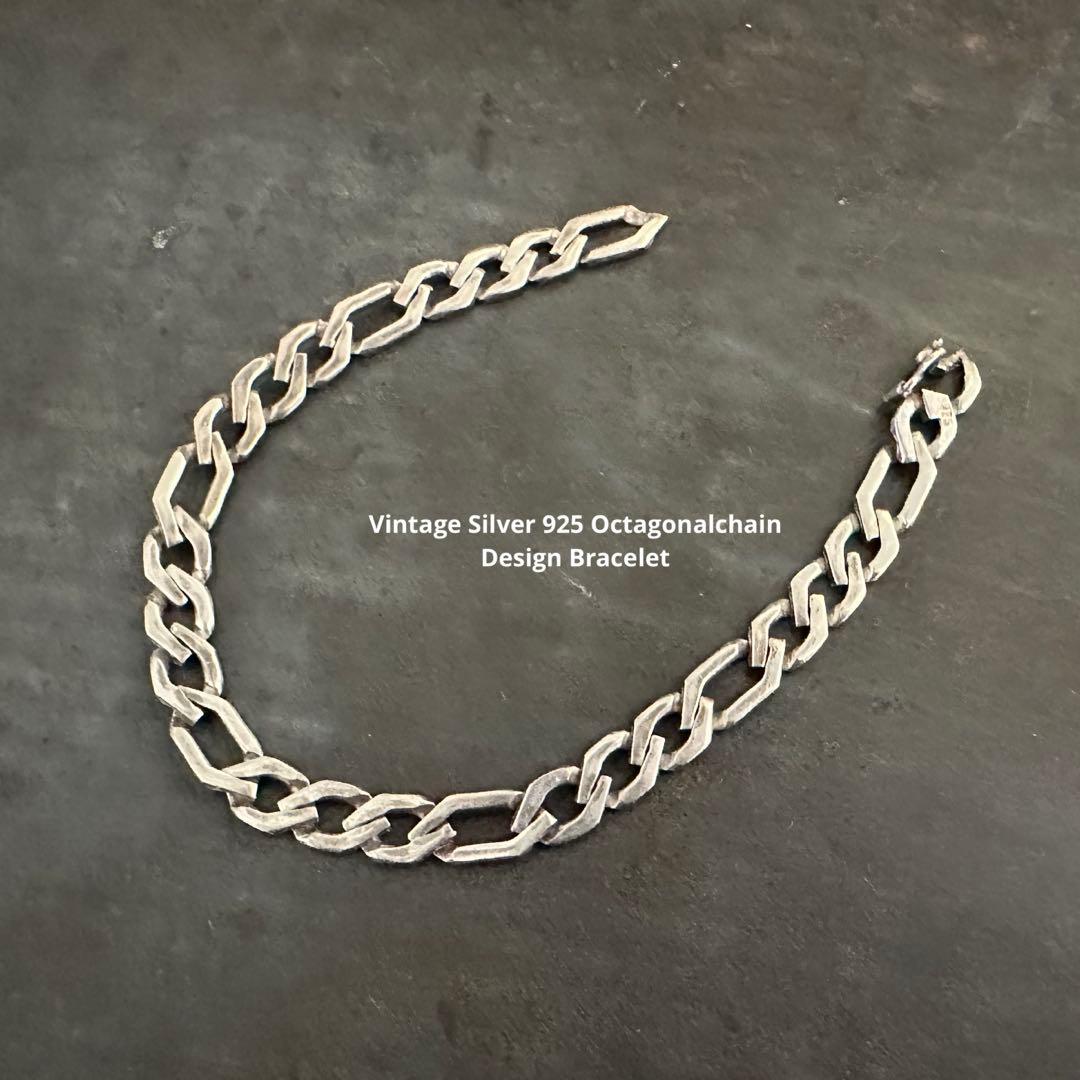 希少　ヴィンテージ　925 シルバー 喜平　アンティーク　ブレスレットアメリカ