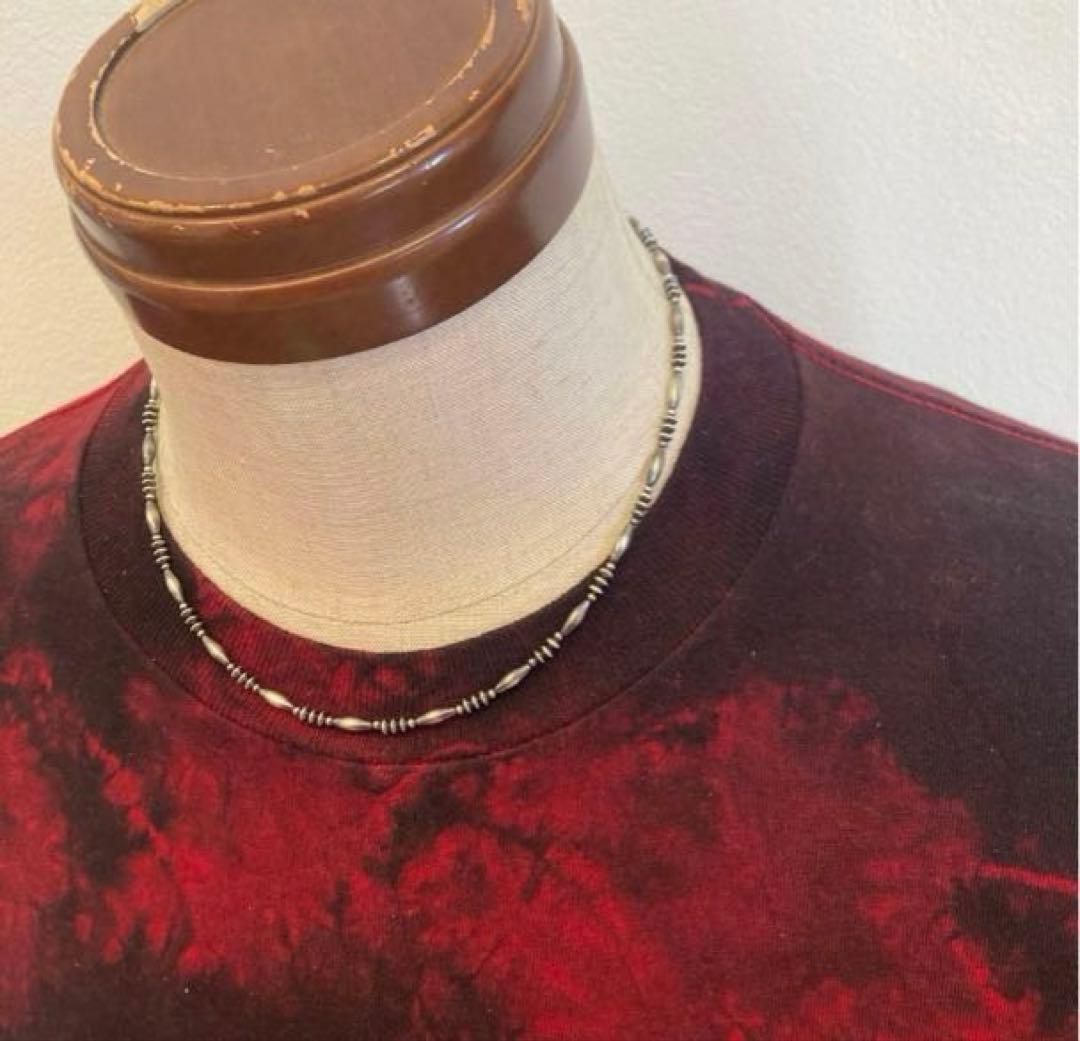 SV925製 ナバホパール　当店オリジナルデザインネックレス　38cm