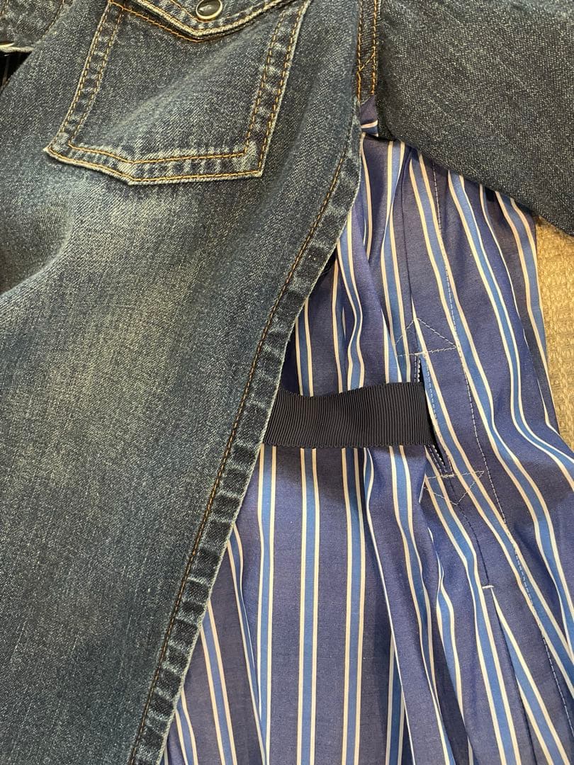 3日までお値下げします！sacai ストライプデニムシャツ