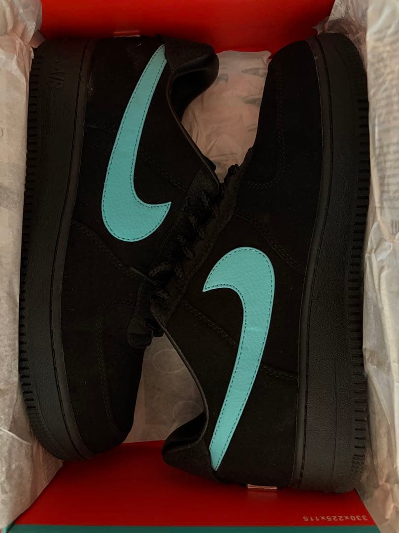 Nike Air Force 1 ブラック/ティファニーブルー