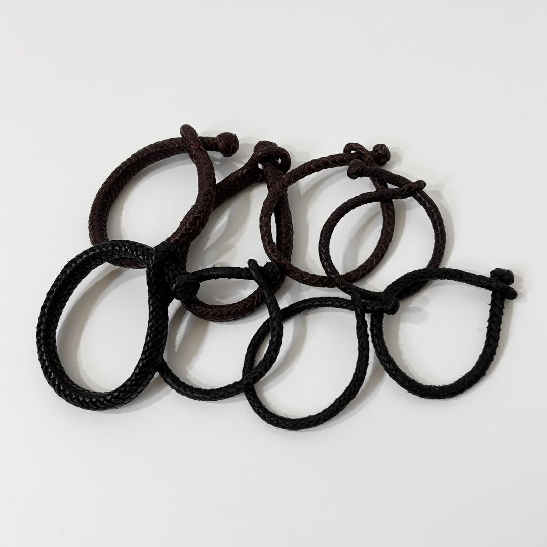 share spirit レザーブレスレット8本