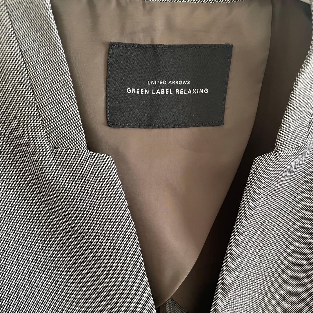 green label relaxingノーラペルジャケット・パンツセットアップ