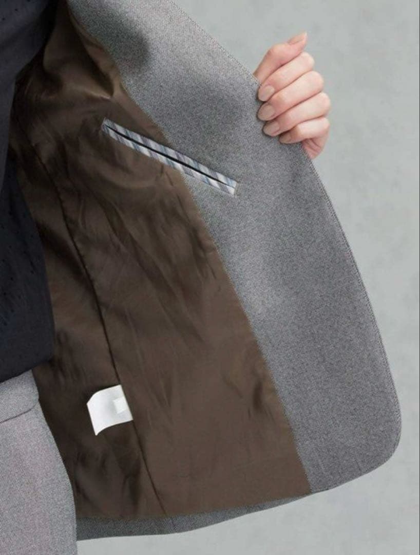 green label relaxingノーラペルジャケット・パンツセットアップ