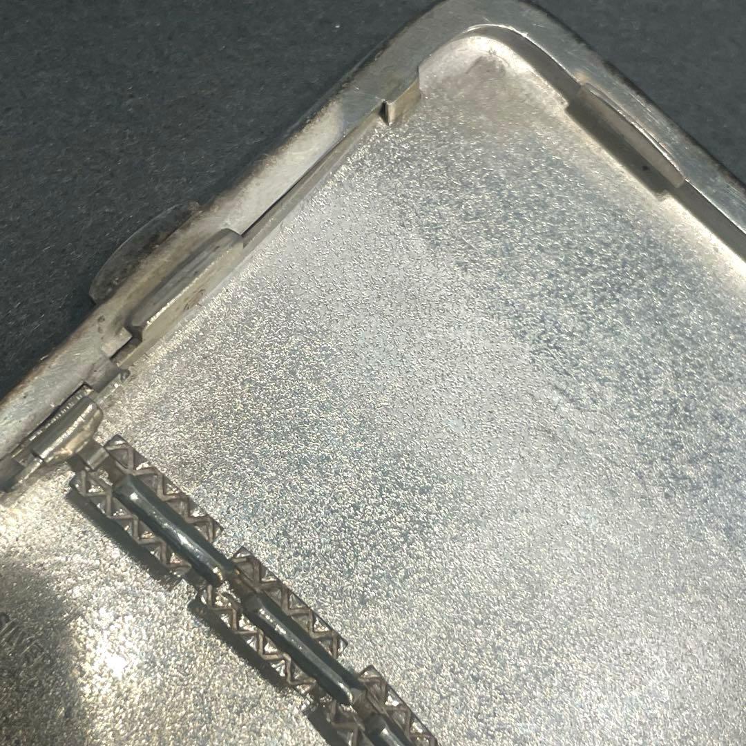【F】銀製 SILVER シルバー シガレットケース タバコケース ヴィンテージ