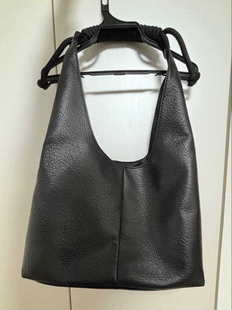 LURAKU シンセティックレザーロープハンドルバッグ