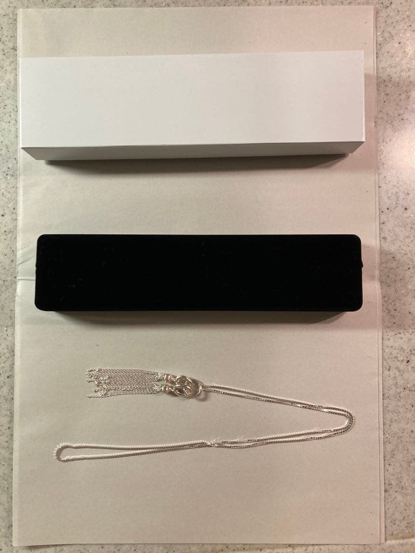 ゆ*う様 OX JEWELRy タッセルシルバーネックレス