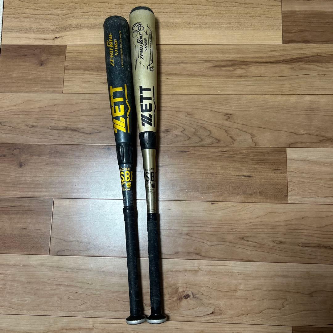 ZETT 軟式野球バット TSB & ZERO ONE STAGE 2本セット