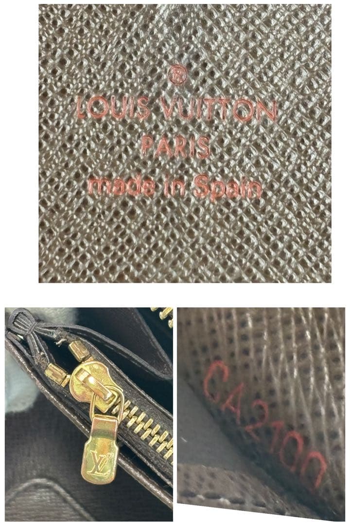 ルイヴィトン ダミエ オーガナイザー ラウンドファスナー　ジッピー　長財布